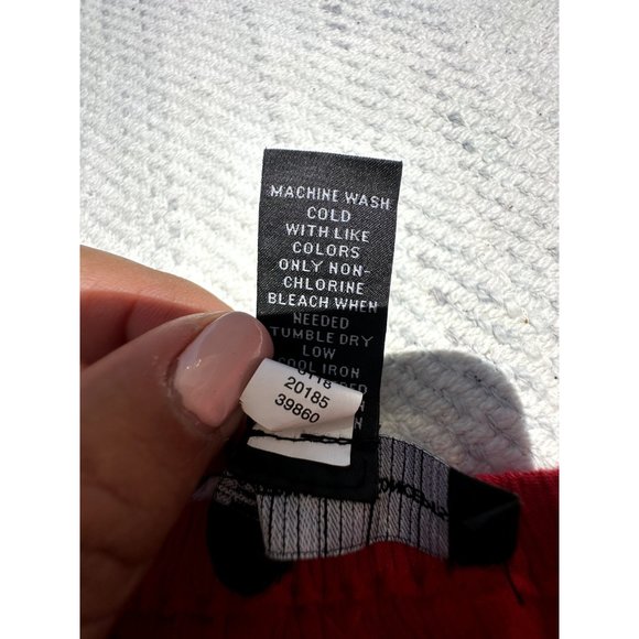 International Concepts Blouse Womens 2 Extra Large Red Trim Knit Lace Round Neck - Picture 6 of 10